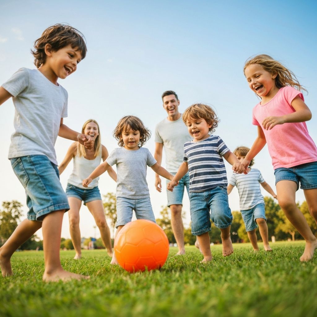 親子でサッカー